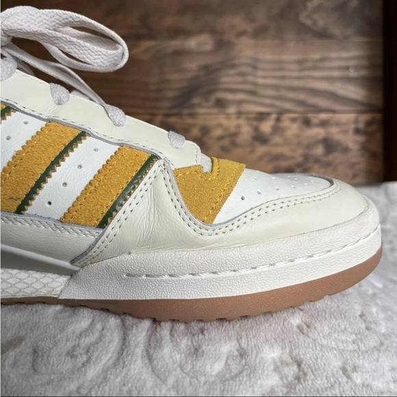 Adidas Men’s Forum Low Classic Originals Sz US 12 Cream/Bold Gold FZ6271 EUC - Picture 8 of 15